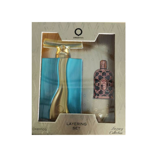 SET ORIENTICA ( 2 PC ) MELODIE DE ORIENTICA 3.0 OZ EDP SP / LUXURY COLLECTION AMBE ROUGE 0.25 OZ EDP SP / 6298042518896