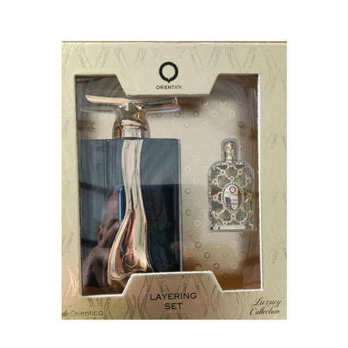 SET ORIENTICA  ( 2 PC )CUIR DE ORIENTICA 3.0 OZ EDP SP / LUXURY COLLECTION ROYAL AMBER 0.25 OZ EDP SP / 6298042518858