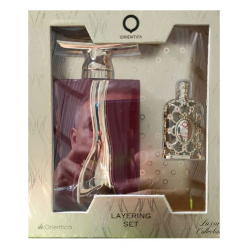SET ORIENTICA (2 PC )ROSE DE ORIENTICA  3.0 OZ EDP SP / LUXURY COLLECTION ROYAL AMBER 0.25 OZ EDP SP / 6298042518902
