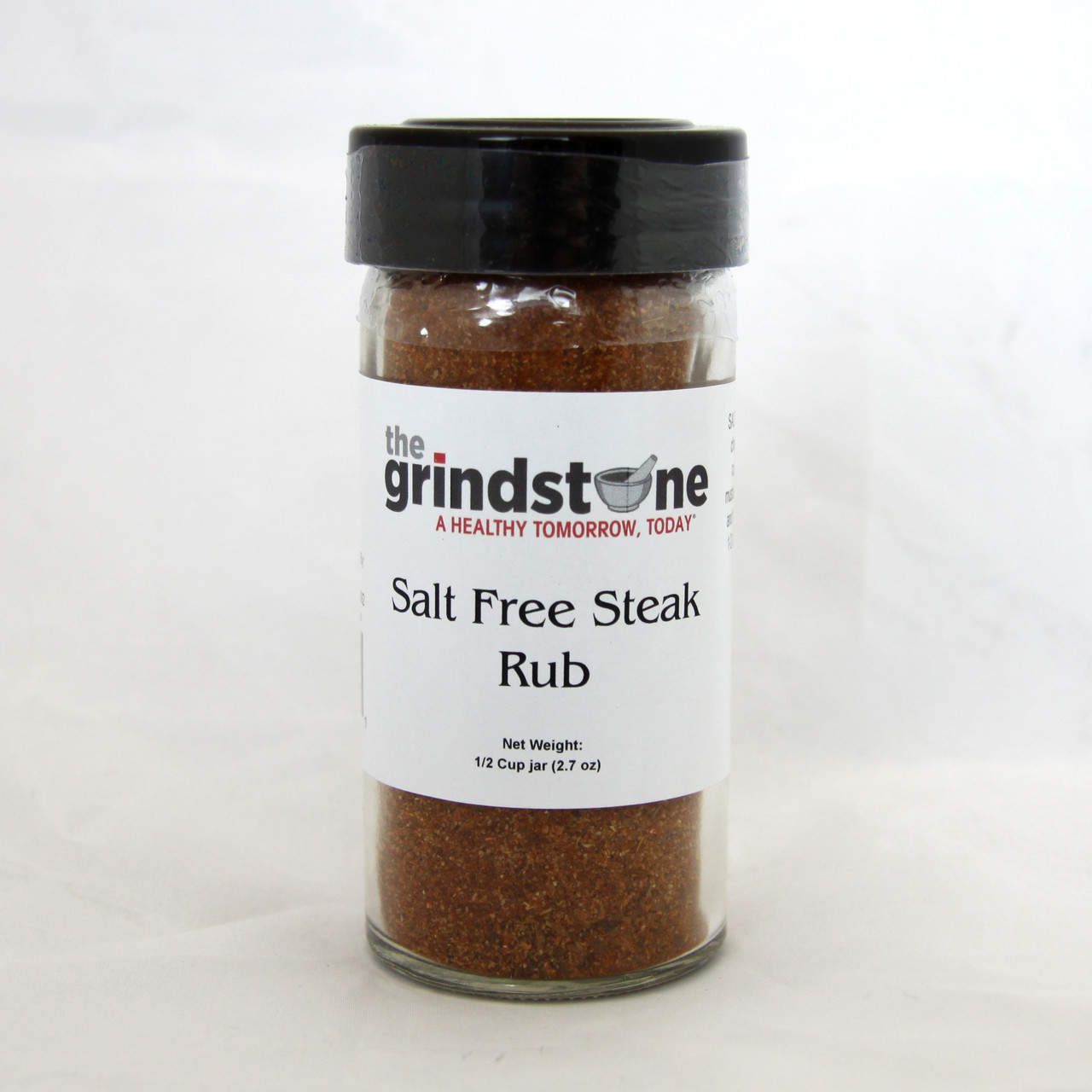 Salt Free Steak Rub, 2.7 oz. In Glass Bottle, Non GMO