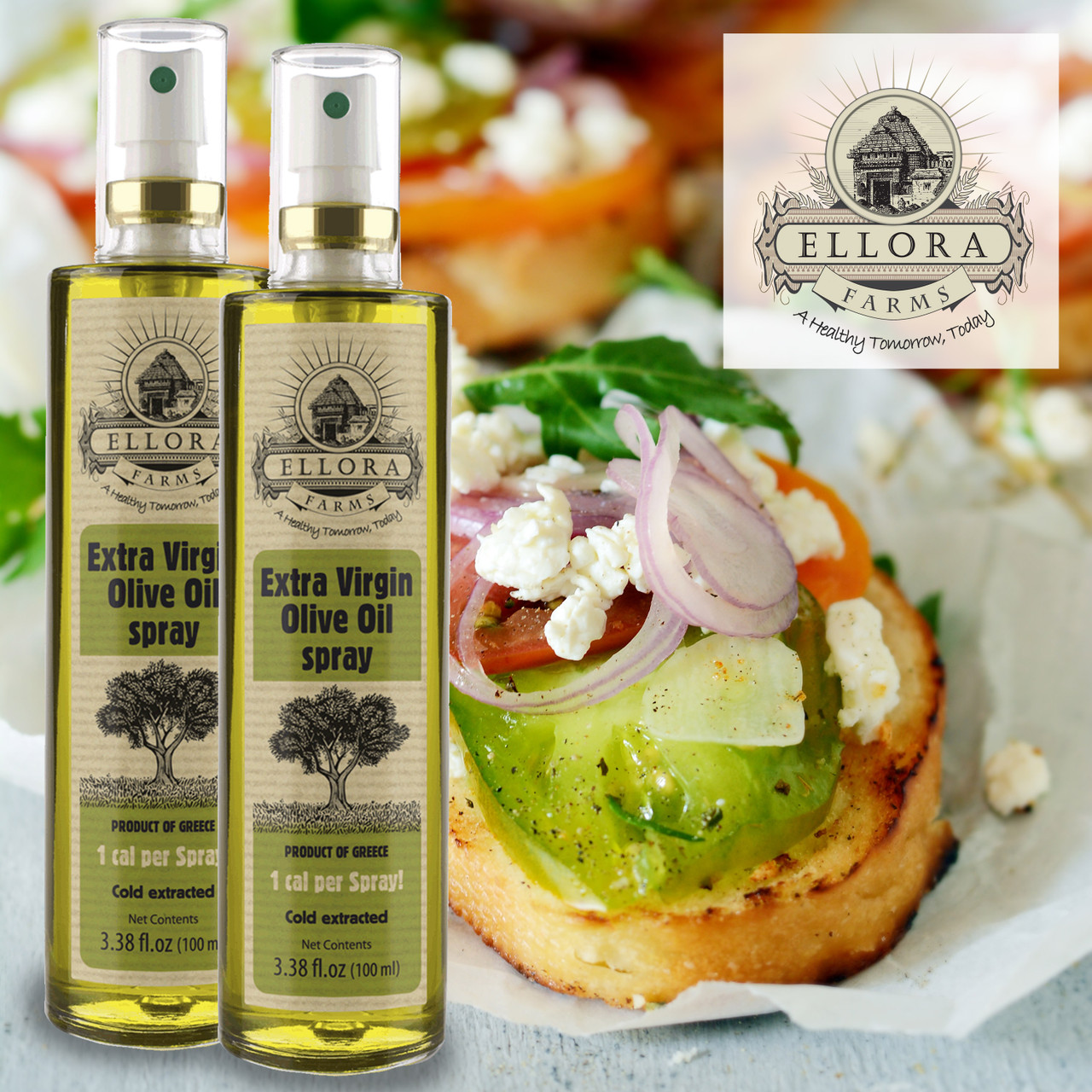 Terra Creta Estate Extra Virgin Olive Oil in Glass Spray Bottle - 1 Calorie  Per Spray - Traceable - Multi-award Winning