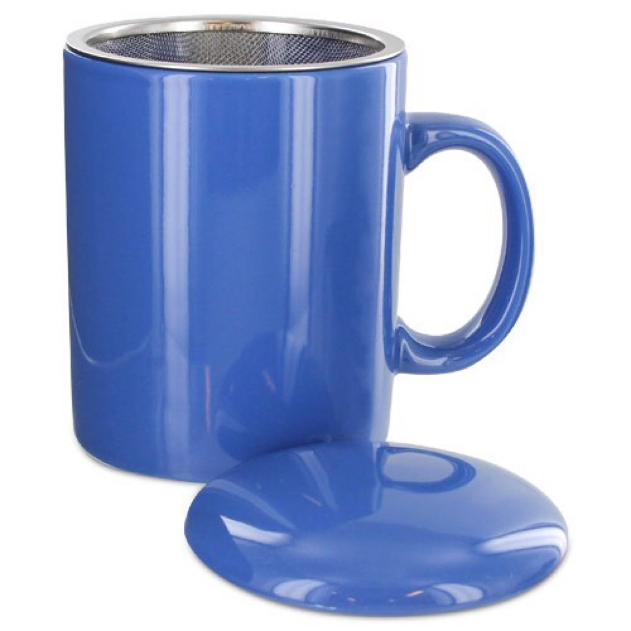 Infuser Tea Mug With Lid, 11 oz Blue - Unity Brands Group