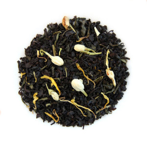 ORGANIC JASMINE PASSION TEA | Black & Green Tea with Jasmine Buds | Dessert Tea Collection | 2 oz. Jar ORGANIC JASMINE PASSION TEA | Black & Green Tea with Jasmine Buds | Dessert Tea Collection | 2 oz. Jar