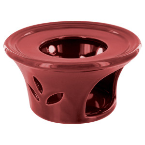 Teapot Warmer, Porcelain, Burgundy Teapot Warmer, Porcelain, Burgundy