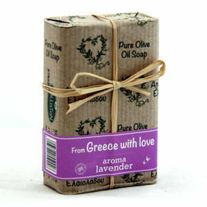 Olive Oil Soap with Lavender Extract & Lavender aroma  | All Natural | Made in Ancient Crete, Greece | 3.53 oz. Olive Oil Soap with Lavender Extract & Lavender aroma  | All Natural | Made in Ancient Crete, Greece | 3.53 oz.
