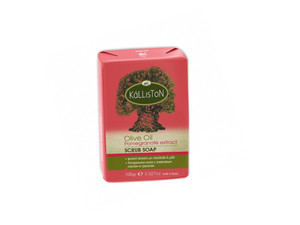 Olive Oil Soap Scrub with Pomegranate Extract & Aroma | All Natural | Made in Ancient Crete, Greece | 3.53 oz. Olive Oil Soap Scrub with Pomegranate Extract & Aroma | All Natural | Made in Ancient Crete, Greece | 3.53 oz.