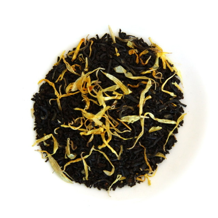 ORGANIC SUMMER PEACH TEA | Black Tea with Natural Peach Flavor | Dessert Tea Collection | 2 oz. Jar