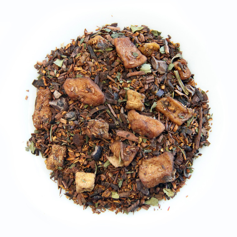 ChocolaTea | Rooibos Red Tea with Chocolate Nibs | Dessert Tea Collection | 2 oz. Jar