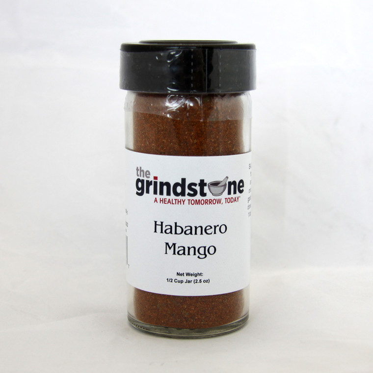 Habanero Mango Chicken Rub, 2.5 oz. In Glass Bottle, Non GMO