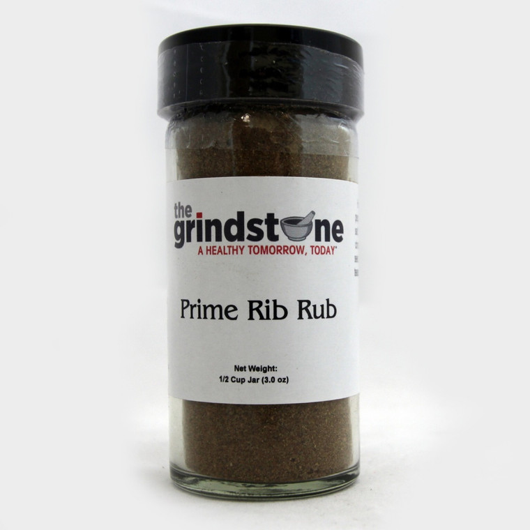 Prime Rib Rub, 3 oz. In Glass Bottle, Non GMO