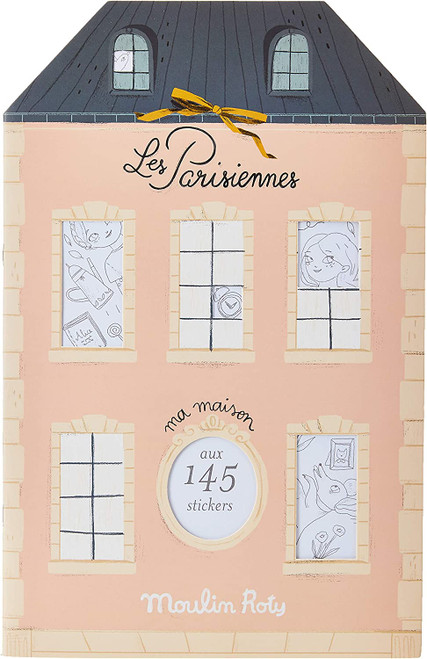Parisian Box of 6 Coloring Books & Assorted Stickers
