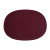 burgundy Faux Leather Deco Oval Placemats Set of 2