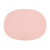 light pink Faux Leather Deco Oval Placemats Set of 2