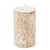 Moving Flame Birch Wrapped Pillar Candle 4" x 7"