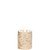 Moving Flame Birch Wrapped Pillar Candle 3.25" x 3"