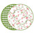 Norelle Reversible 15.5" Round Placemats Set of 4