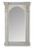 Weathered Blue, White & Gold Column Arched Mirror