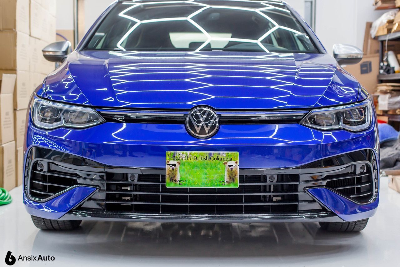 No-drill Front License Plate Relocator - VW Golf R 2022+