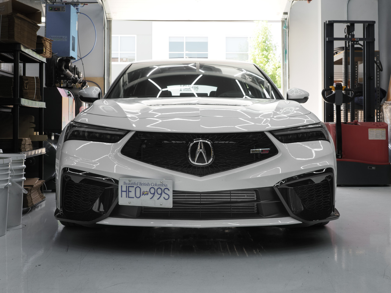 No-drill Front License Plate Relocator - Acura Integra Type S DE5