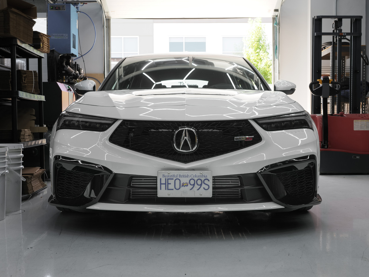 No-drill Front License Plate Relocator - Acura Integra Type S DE5