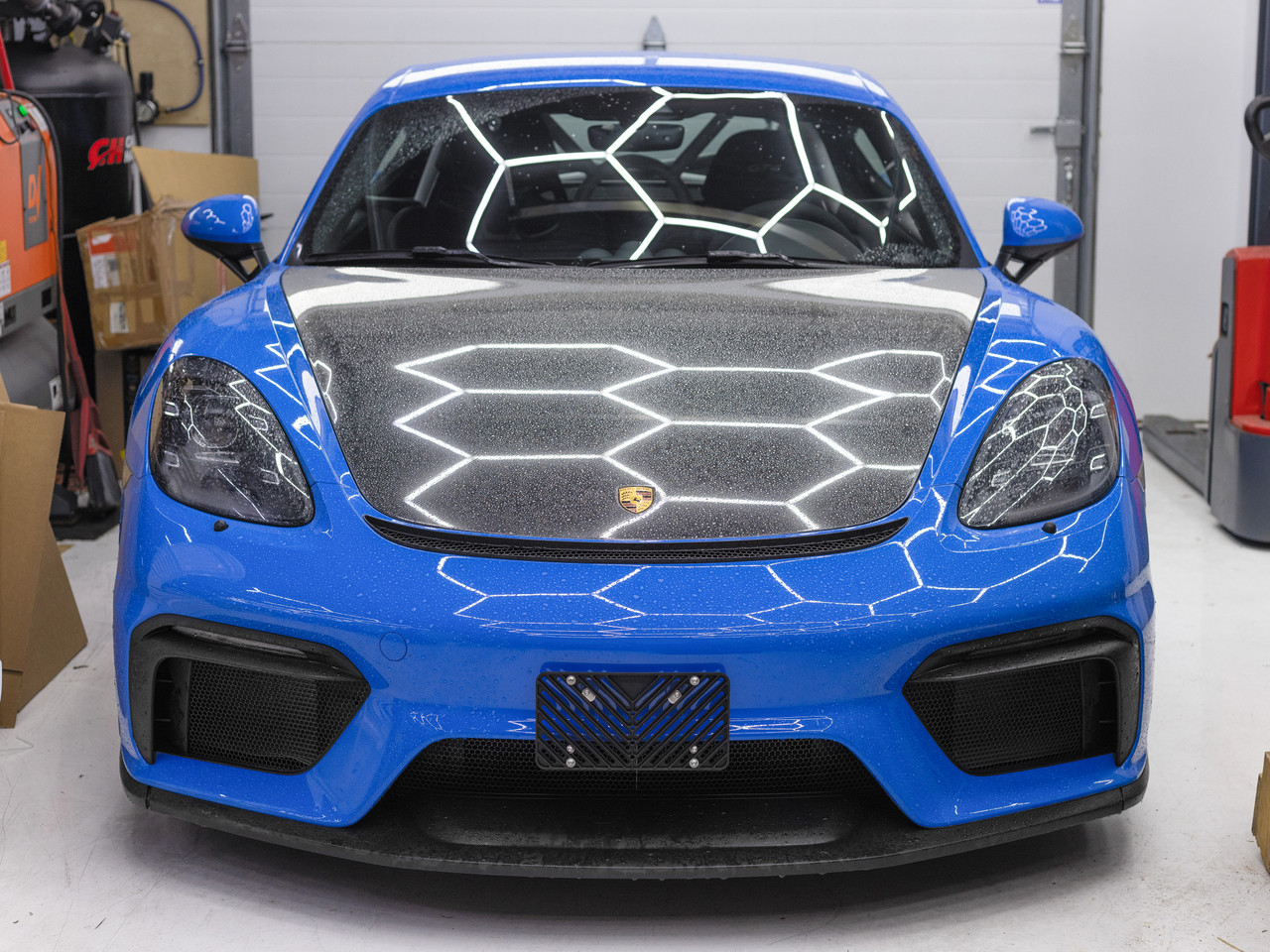 No-drill Front License Plate Bracket - Porsche Cayman 718 GT4