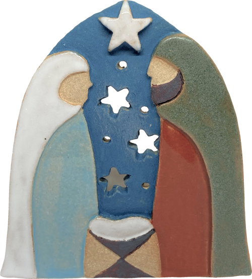 Nativity Candle Holder