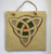 Trinity plaque made from textured stoneware clay, coloured glazes and oxide.
Hessian string added to hang.