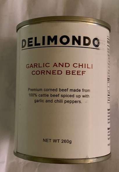 DeliMondo Corn Beef Garlic Chilli 260g