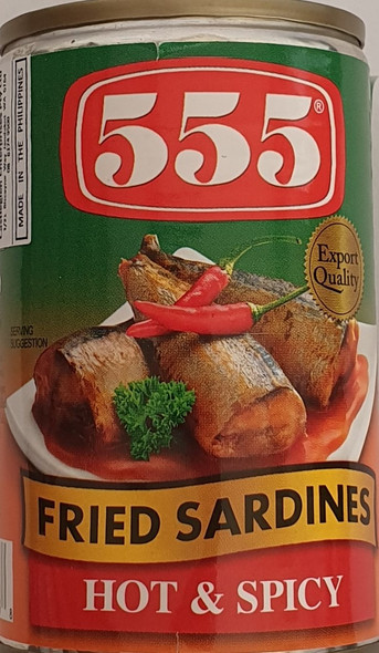 555 Fried Sardines Hot&Spicy 155g
