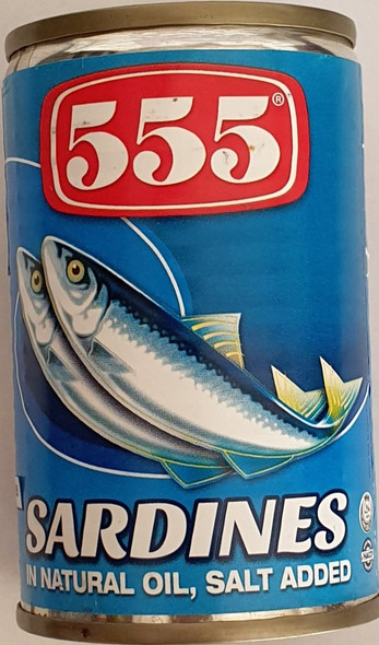 555 Sardines In Natural Oil 155g