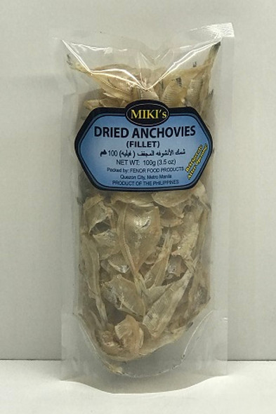 Miki's Dried Anchovies Fillet 100g