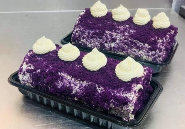 Devo Frozen Ube Cream Cheese Roll