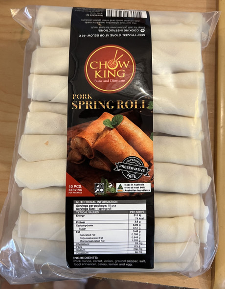 Chowking Pork Spring Roll Bulk Pk30
