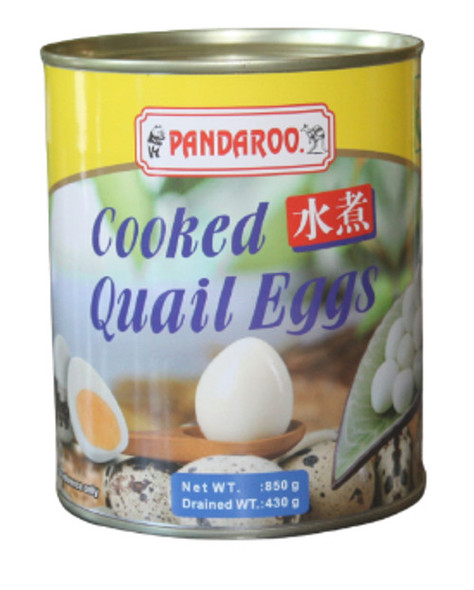 Pandaroo Cooked Quail Eggs 850g