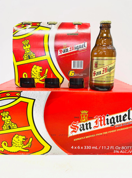 San Miguel Pale Pilsen 330ml  (6 Pack) 5% Alcohol
