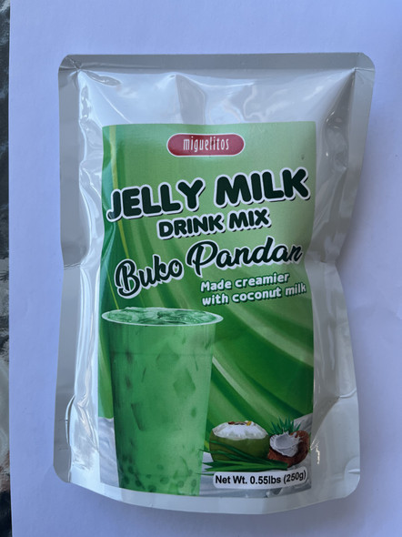 Miguelitos Jelly Milk Drink Mix Buko Pandan 250g