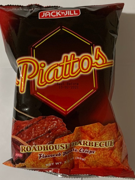 Piattos BBQ Roadhouse Chips 85g