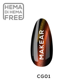 Makear Gel Polish GC01 applied under LED lamp – salon finish