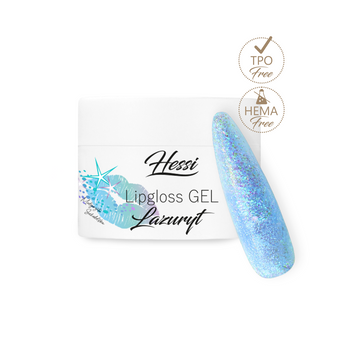 HESSI UK Lipgloss Lazuryt 10 ml – Glitter Hard Gel for Nails