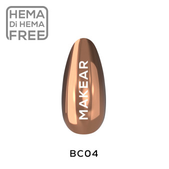 Makear liquid chrome copper BC04 nail effect