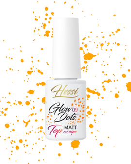 HESSI UK – Top Glow Dots 09 No Wipe Top Coat 5 ml – TPO & HEMA Free