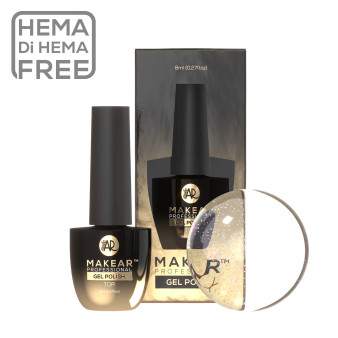 Makear Top Cherry no wipe top coat foil effect