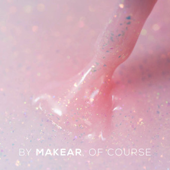 MAKEAR Sparkling Rubber Base SRB02 glitter rubber base gel