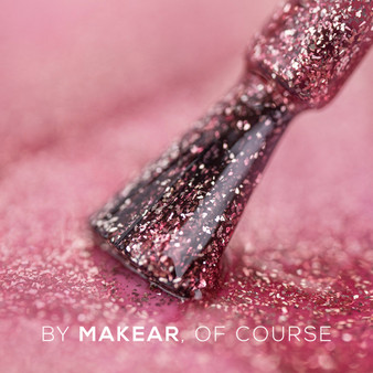 Makear UK 788 gel polish on brush showing creamy consistency and coverage