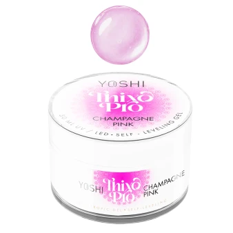 YOSHI Thixo PRO Gel Champagne Pink 50 ml with pearl gel drop