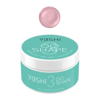 YOSHI GO SHAPE UV LED Gel No3 soft pink self levelling builder gel 50 ml