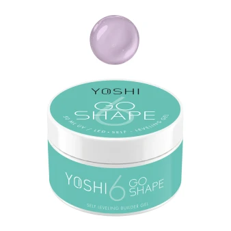 YOSHI GO SHAPE UV LED Gel No6 cool milky pink self levelling builder gel 50 ml