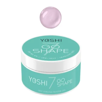 YOSHI GO SHAPE UV LED Gel No7 powder pink self levelling builder gel 50 ml