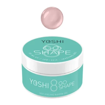YOSHI GO SHAPE UV LED Gel No8 peach nude self levelling builder gel 50 ml
