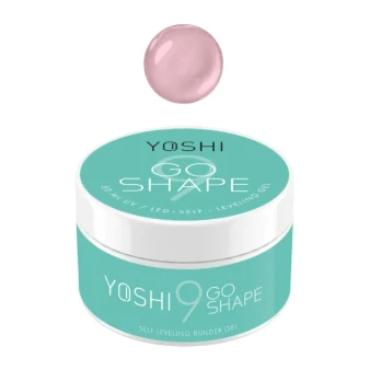 YOSHI GO SHAPE UV LED Gel No9 warm light pink self levelling builder gel 50 ml